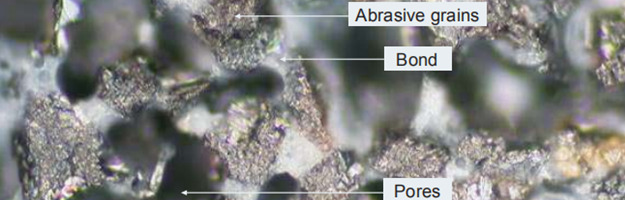 abrasive grains of grinding wheels